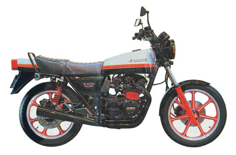 Kawasaki Z400fx 2台GS400 CB400f The Multi-History of Kawasaki 400cc, Starting with Z400FX is